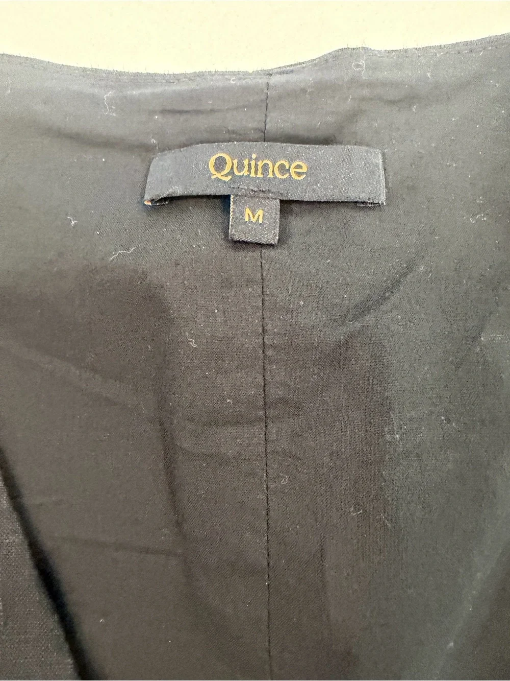 Quince Women’s Black Linen Blend Vest & Pants Outfit - Picture 3 of 7